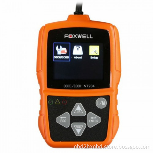 FOXWELL NT204 OBD2 CAN Diagnostic Tool Fault Code Reader Multi-languages Available